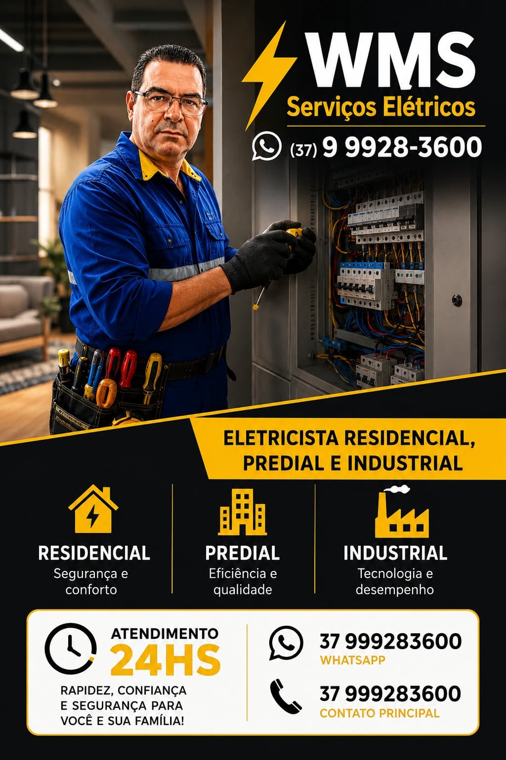 WMS Serviços Elétricos — eletricista residencial, predial e industrial